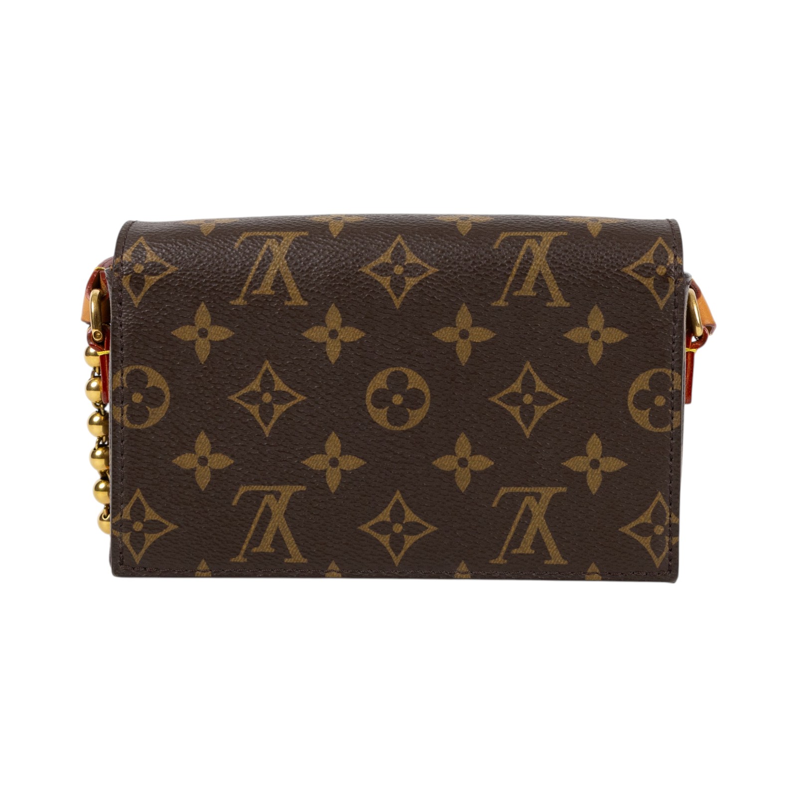 路易威登 LOUIS VUITTON Steamer 可穿戴式錢包 Monogram 帆布 仿舊天然牛皮飾邊 金色金屬配件 M14738 晶片款  原廠盒子/防塵袋/購買證明正本