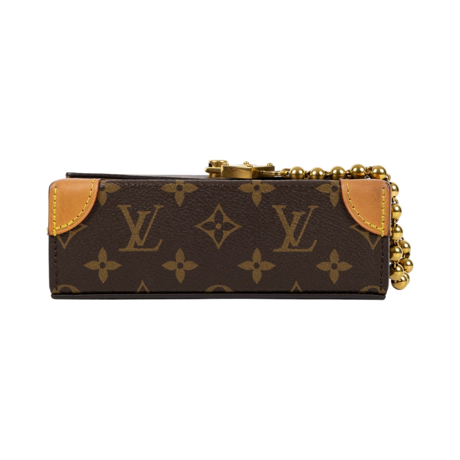 路易威登 LOUIS VUITTON Steamer 可穿戴式錢包 Monogram 帆布 仿舊天然牛皮飾邊 金色金屬配件 M14738 晶片款  原廠盒子/防塵袋/購買證明正本