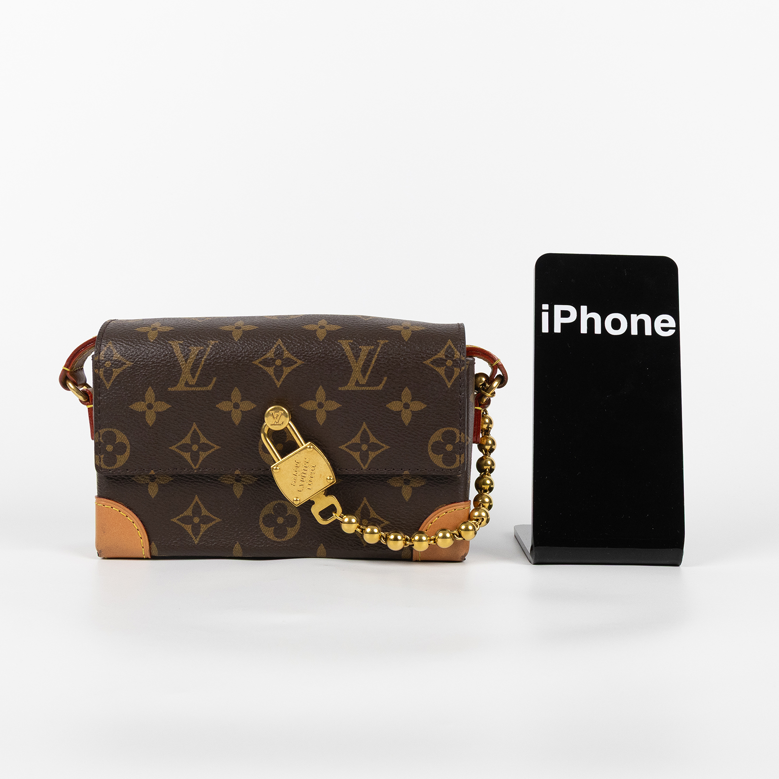 路易威登 LOUIS VUITTON Steamer 可穿戴式錢包 Monogram 帆布 仿舊天然牛皮飾邊 金色金屬配件 M14738 晶片款  原廠盒子/防塵袋/購買證明正本