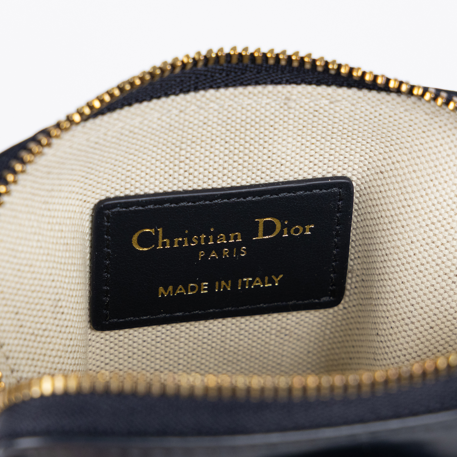 迪奧 CHRISTIAN DIOR 零錢包 卡包 S2309UTZQ 藍緹花拉鍊吐司零錢包 防塵袋/原廠盒子/韓國收據/保證卡