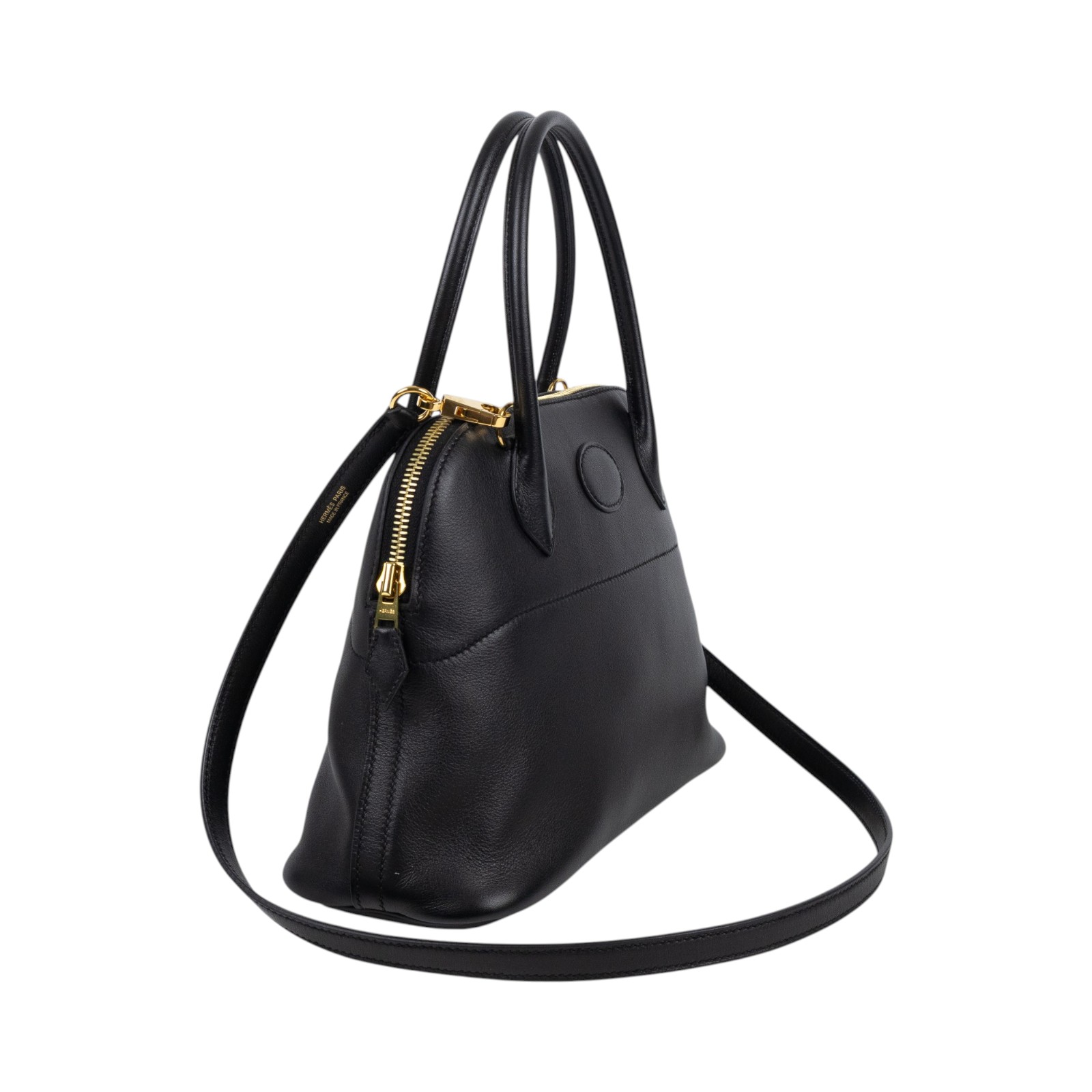 愛馬仕 Hermes Bolide Bag 柏莉包 27 BL27 A SA 002 FK A刻黑BOLIDE 27 SWIFT 防塵袋/背帶