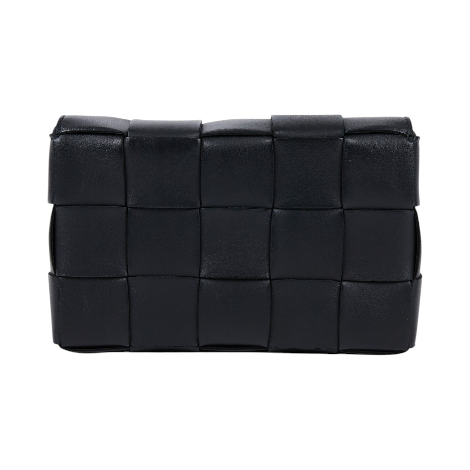寶緹嘉 BOTTEGA VENETA Small Cassette 編織包 730848VMAY1 黑CASSETTE 5x3 防塵袋/購買證明正本