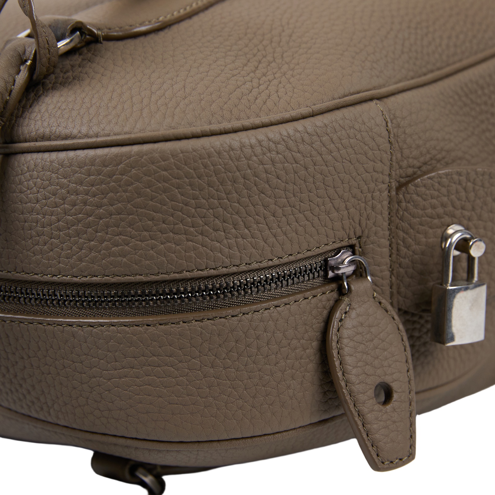 安靜奢華主義 THE ROW India 12 Bag 保齡球袋 手提包 W1595L133 煙灰褐INDIA手提包 防塵袋/鎖組