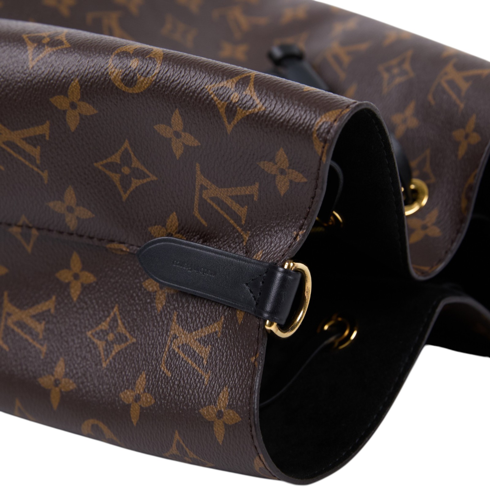 路易威登 LOUIS VUITTON NéoNoé MM 經典帆布 肩背 水桶包 黑色 M44020 黑原花NÉONOÉ MM 背帶