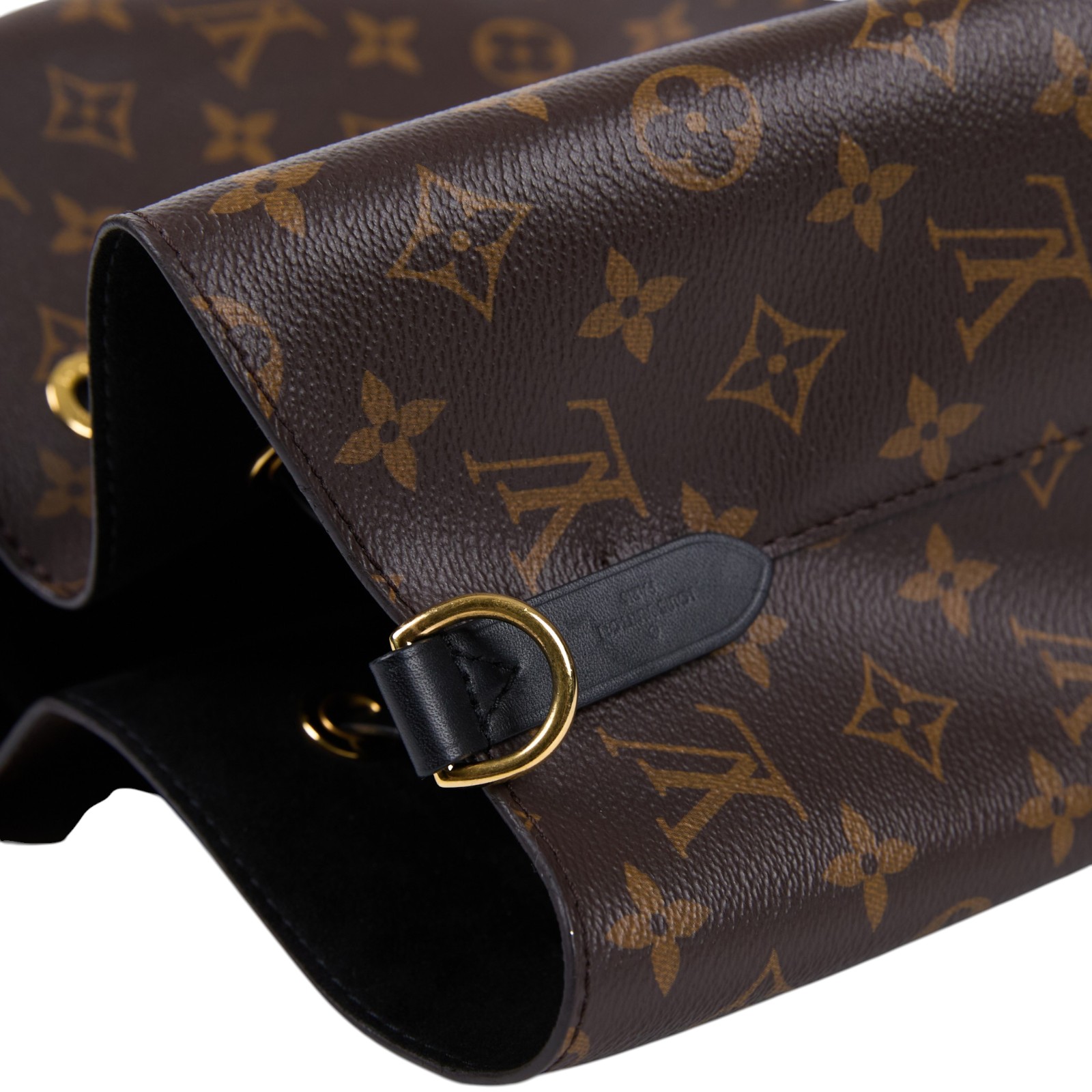 路易威登 LOUIS VUITTON NéoNoé MM 經典帆布 肩背 水桶包 黑色 M44020 黑原花NÉONOÉ MM 背帶