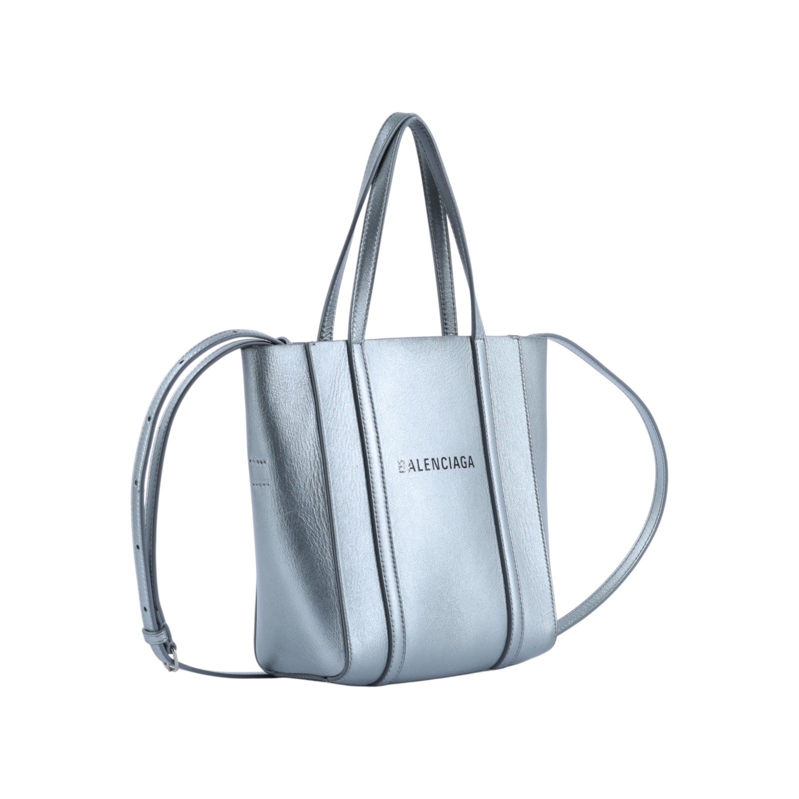 巴黎世家 BALENCIAGA Everyday 托特包 551815D6W2N 銀EVERYDAY XXS 2WAY 背帶