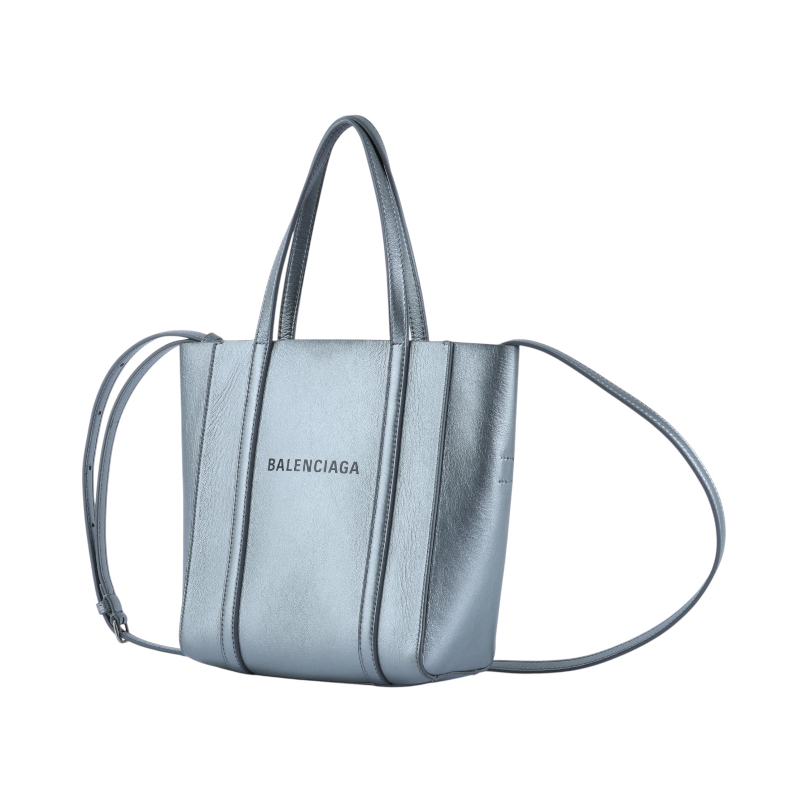 巴黎世家 BALENCIAGA Everyday 托特包 551815D6W2N 銀EVERYDAY XXS 2WAY 背帶