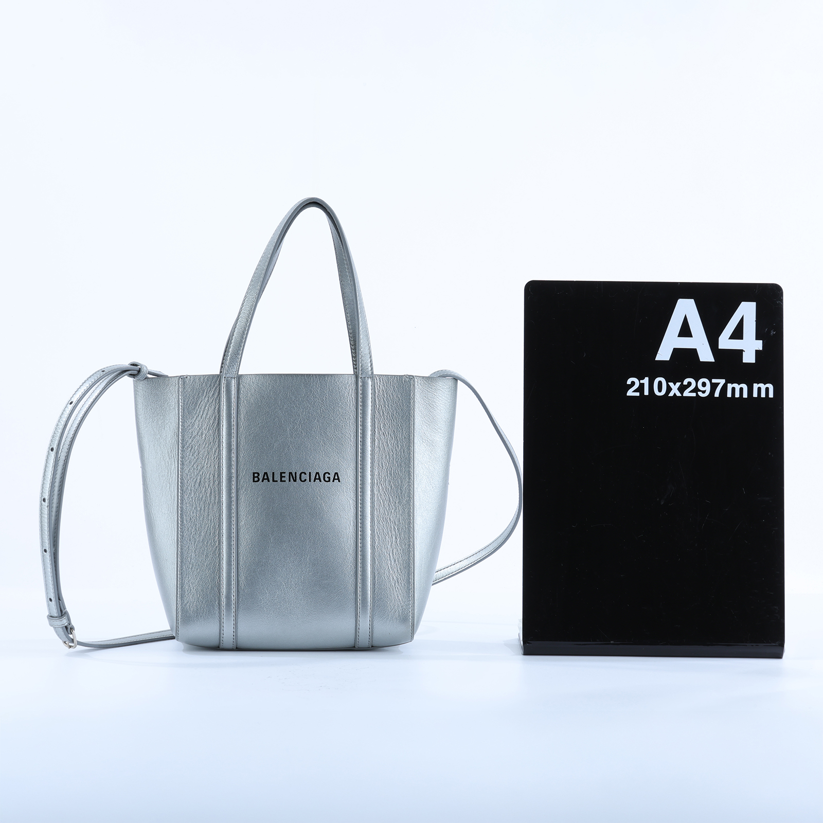巴黎世家 BALENCIAGA Everyday 托特包 551815D6W2N 銀EVERYDAY XXS 2WAY 背帶