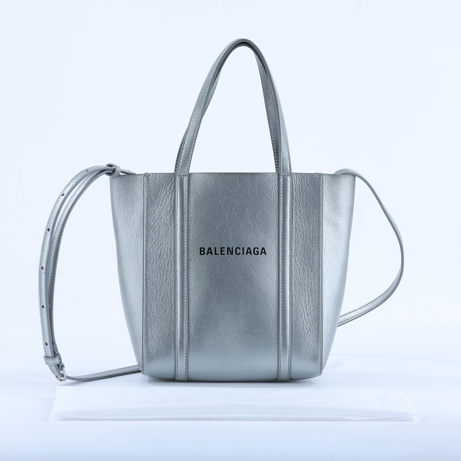 巴黎世家 BALENCIAGA Everyday 托特包 551815D6W2N 銀EVERYDAY XXS 2WAY 背帶