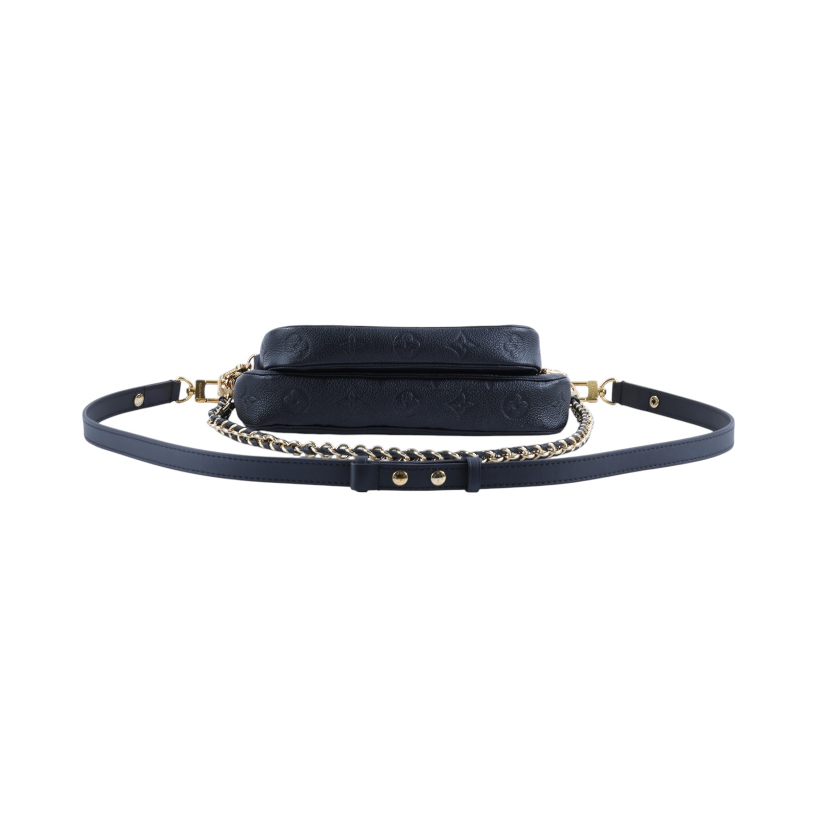 路易威登 LOUIS VUITTON Multi Pochette Accessoires 壓花牛皮 混合式 斜背袋 M80399 晶片款  防塵袋/背帶2/購買證明正本