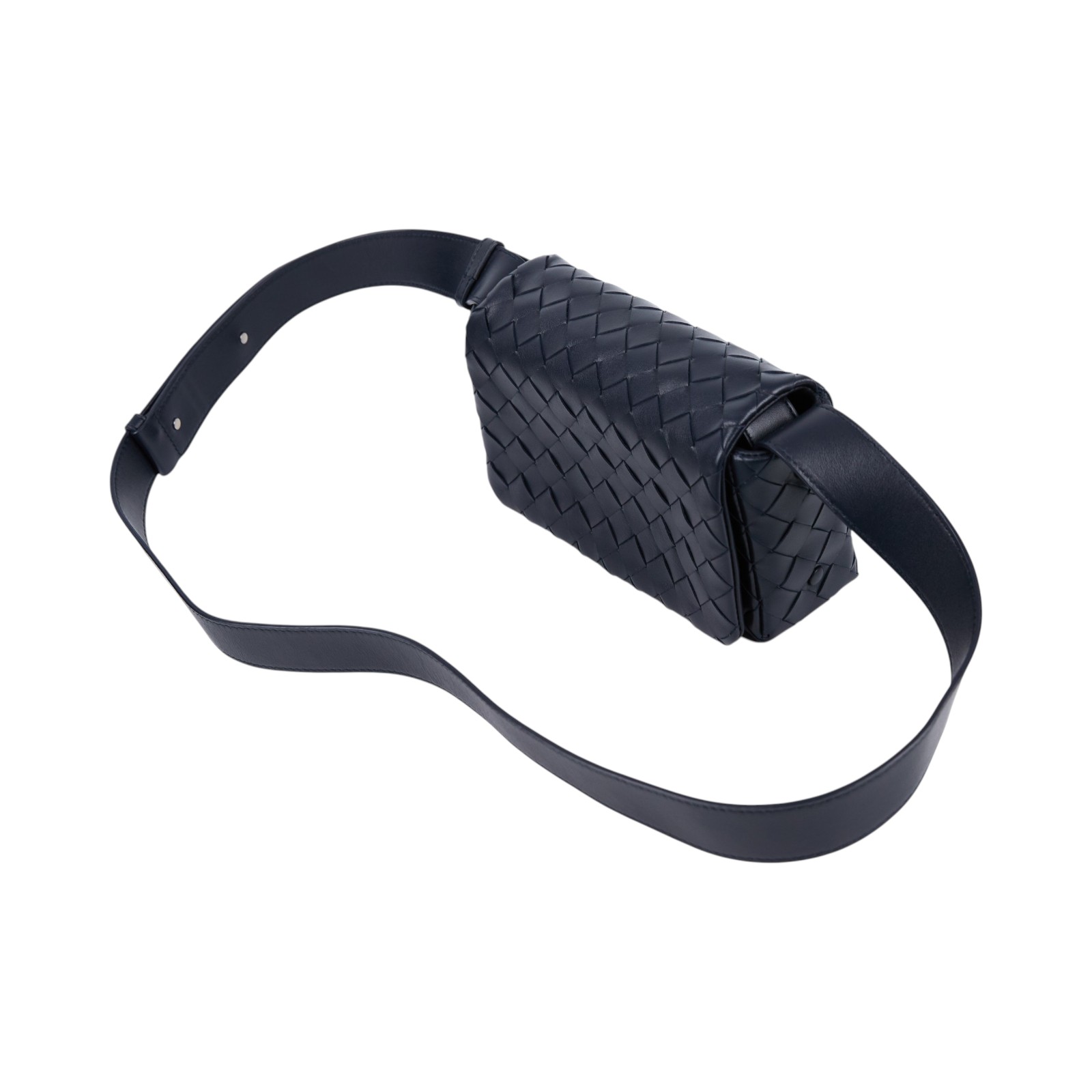 寶緹嘉 BOTTEGA VENETA Intrecciato 翻蓋編織迷你包 857931V2HL0 晶片款  原廠盒子/防塵袋/購買證明正本