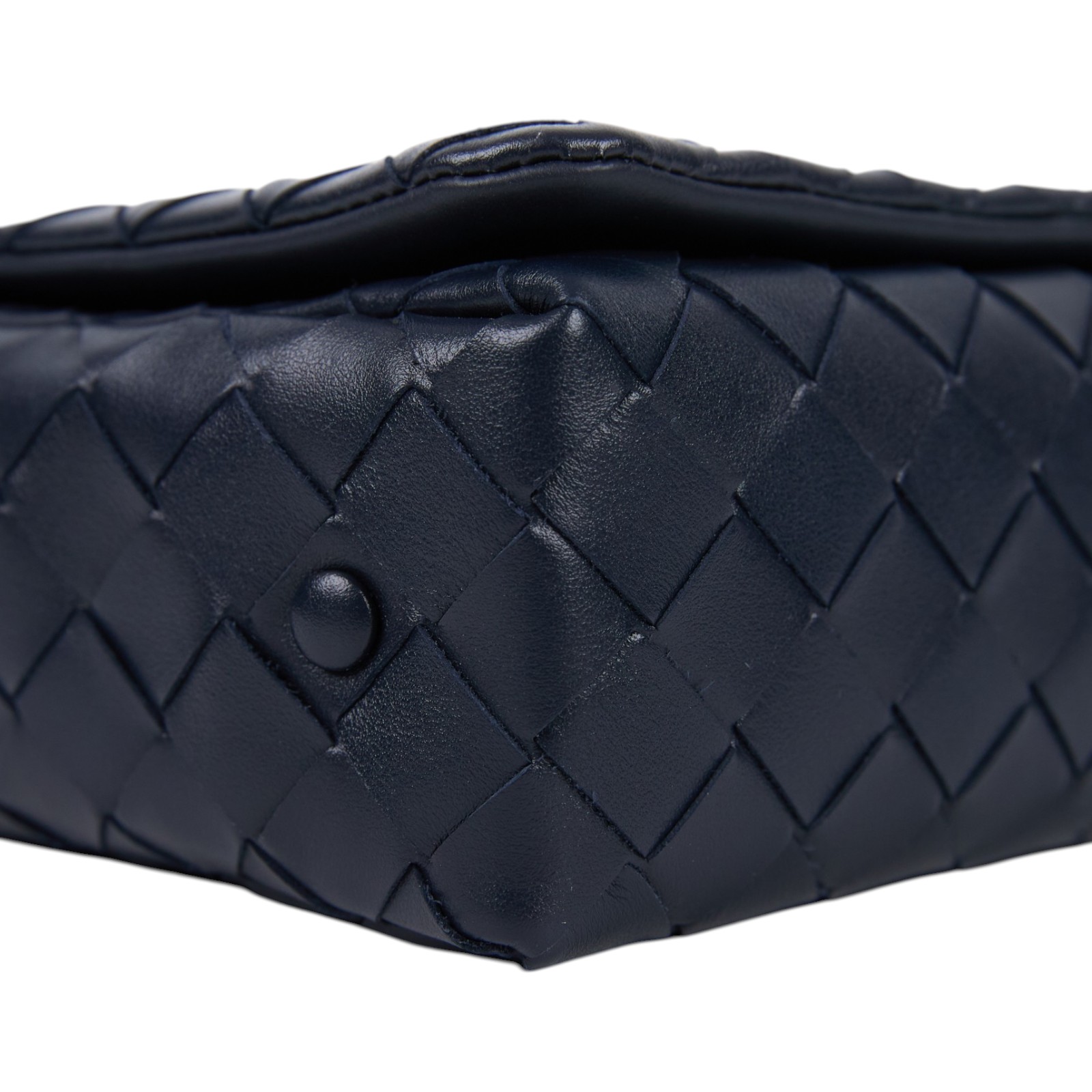 寶緹嘉 BOTTEGA VENETA Intrecciato 翻蓋編織迷你包 857931V2HL0 晶片款  原廠盒子/防塵袋/購買證明正本