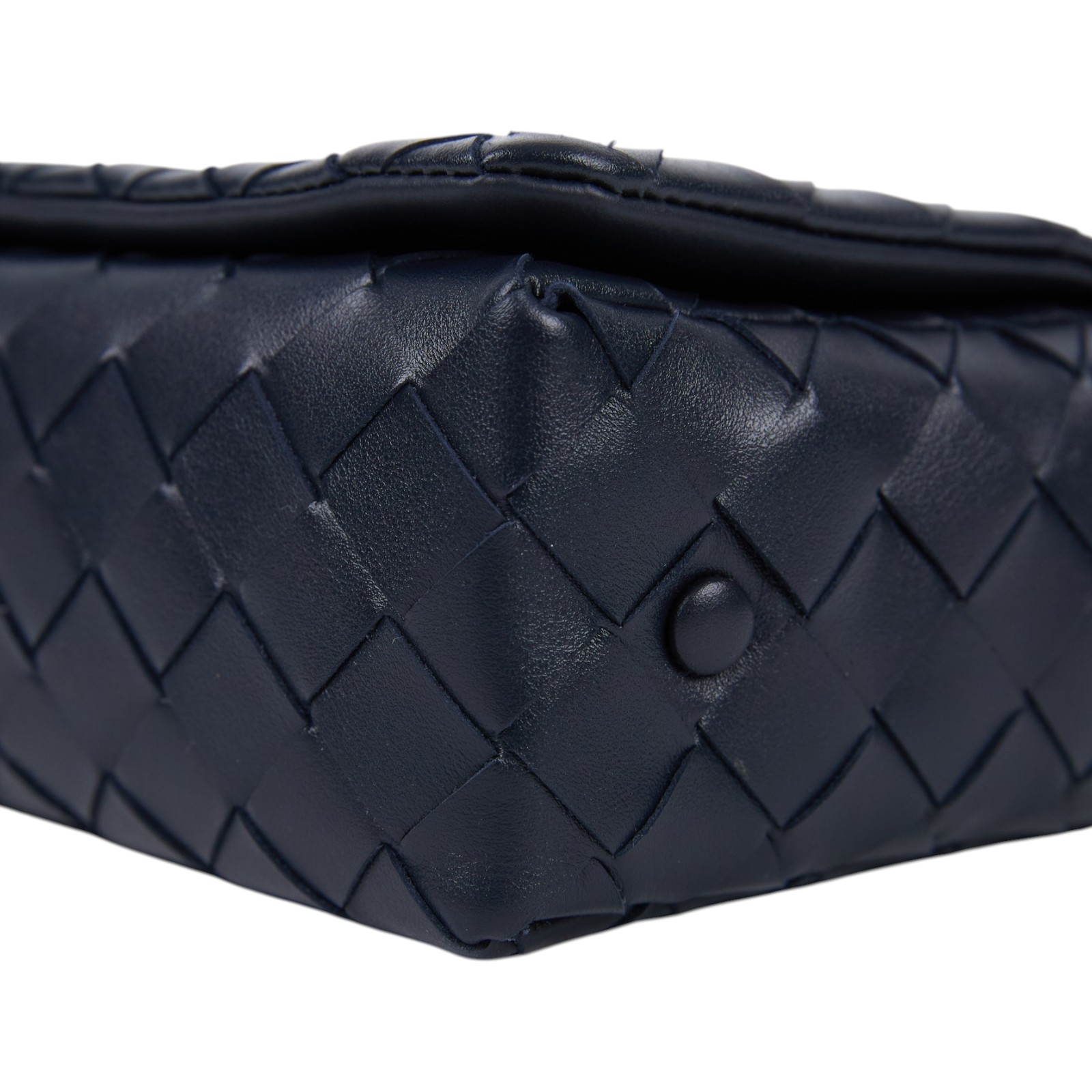 寶緹嘉 BOTTEGA VENETA Intrecciato 翻蓋編織迷你包 857931V2HL0 晶片款  原廠盒子/防塵袋/購買證明正本
