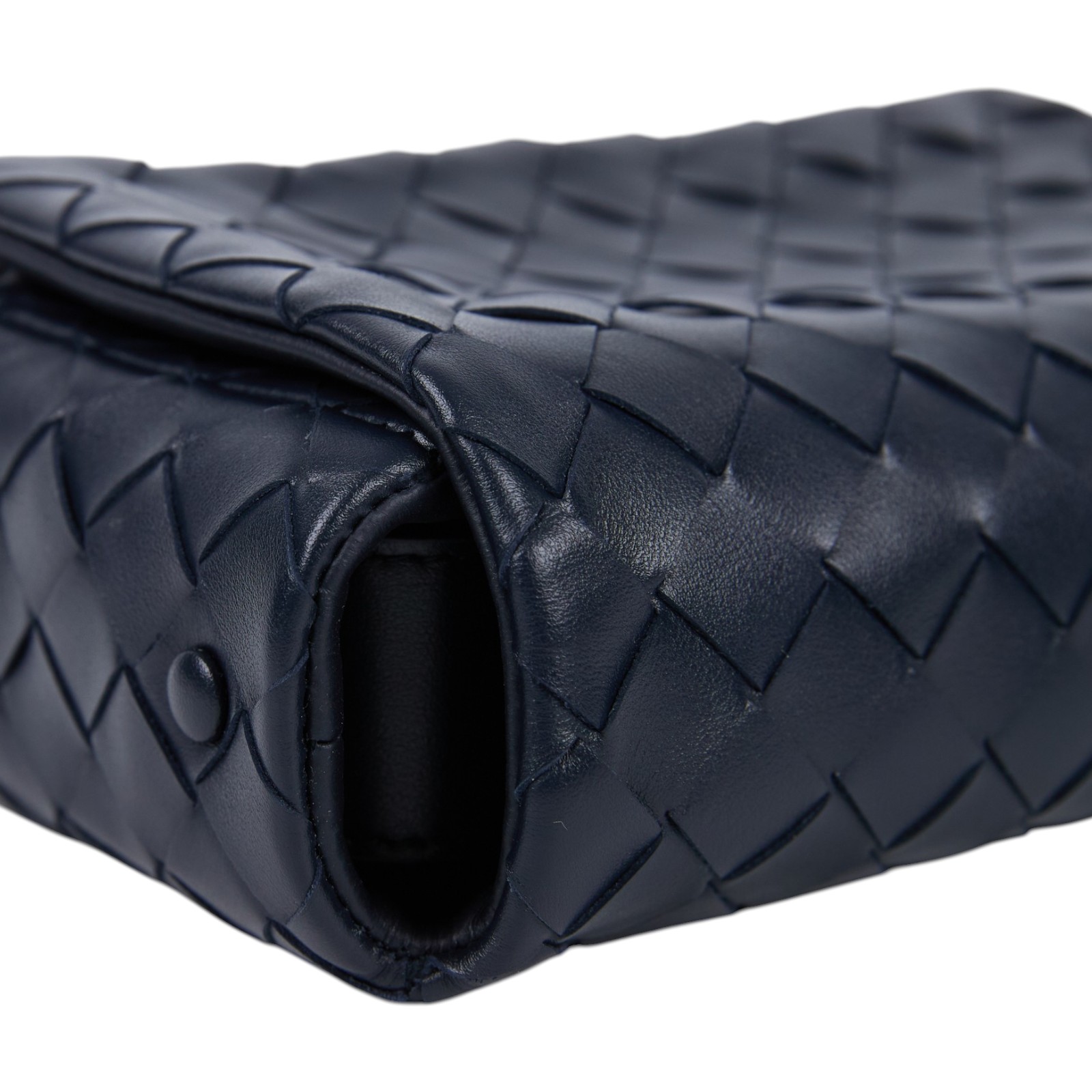 寶緹嘉 BOTTEGA VENETA Intrecciato 翻蓋編織迷你包 857931V2HL0 晶片款  原廠盒子/防塵袋/購買證明正本