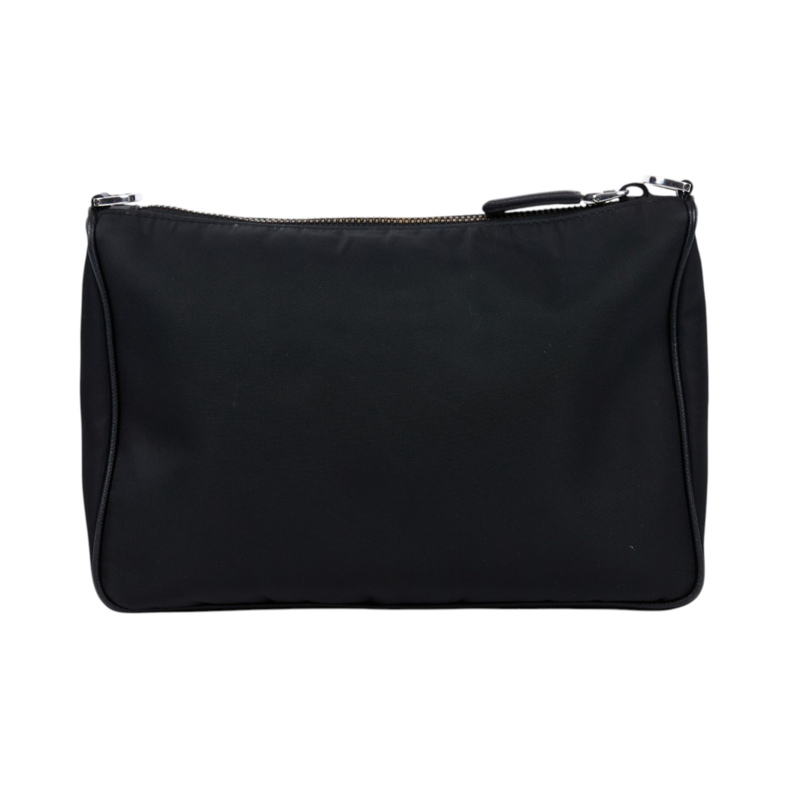 普拉達 PRADA Re-Nylon Saffiano 皮革肩背袋 2VH113_2DMH 黑尼龍二合一斜背包 背帶/內袋