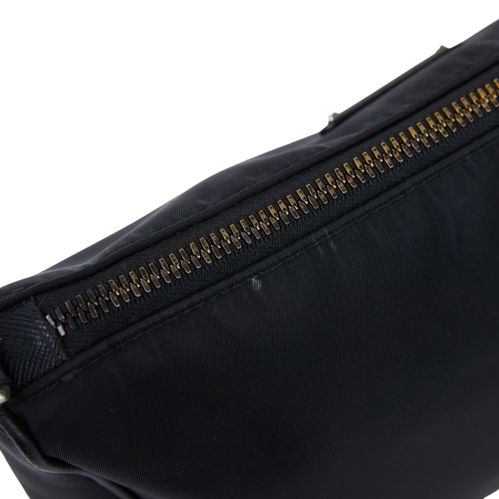 普拉達 PRADA Re-Nylon Saffiano 皮革肩背袋 2VH113_2DMH 黑尼龍二合一斜背包 背帶/內袋