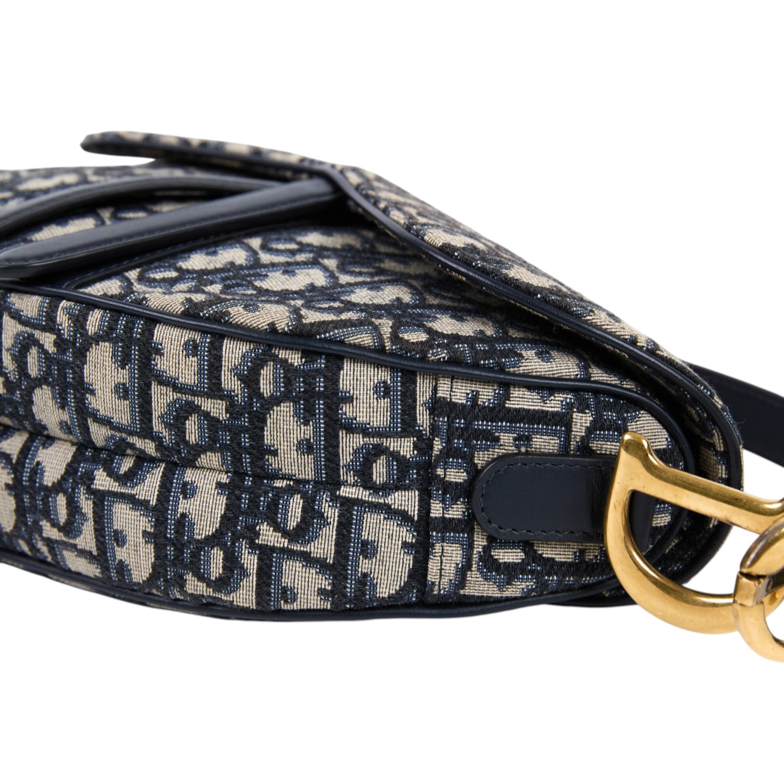 迪奧 CHRISTIAN DIOR Saddle 馬鞍袋  M0455CTZQ 藍緹花SADDLE 原廠盒子