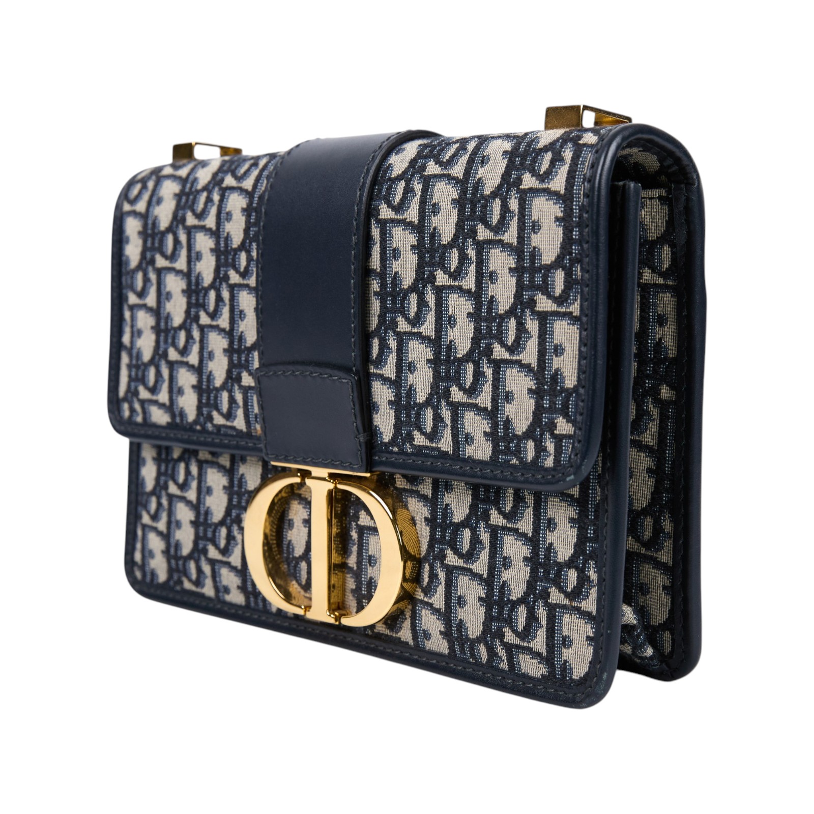 迪奧 CHRISTIAN DIOR 30 Montaigne 蒙田包 肩背包 斜背包 M9203UTZQ 藍緹花蒙田30 防塵袋/背帶