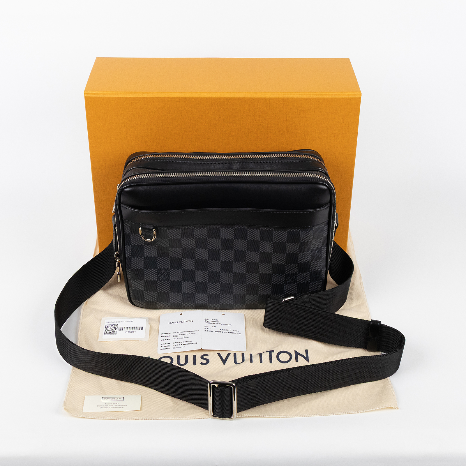 路易威登 LOUIS VUITTON Trocadero PM 相機包 斜背包 N40087 晶片款  防塵袋/原廠盒子