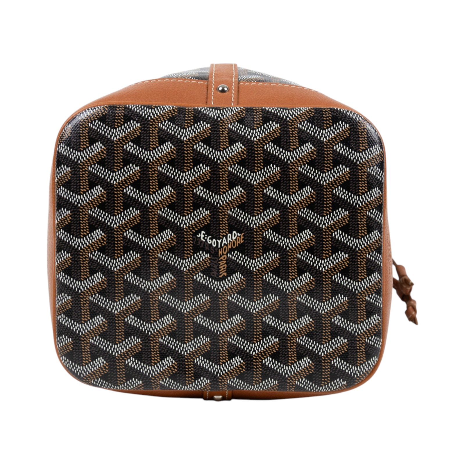 高雅德 GOYARD Petit Flot Bucket PM Bag 水桶包 PEFLOTPMLTY 棕 PETIT FLOT 水桶包 防塵袋/購買證明正本