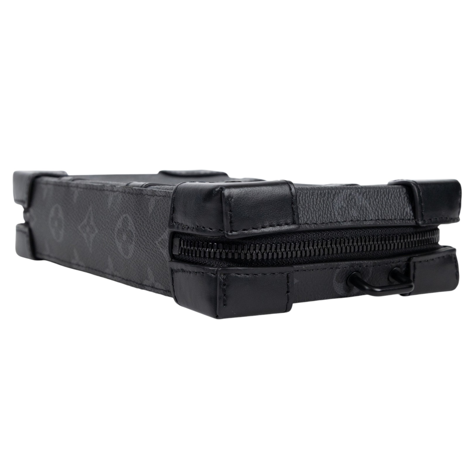 路易威登 LOUIS VUITTON Mini Soft Trunk 迷你 隨身包 黑色 M69838 晶片款  背帶