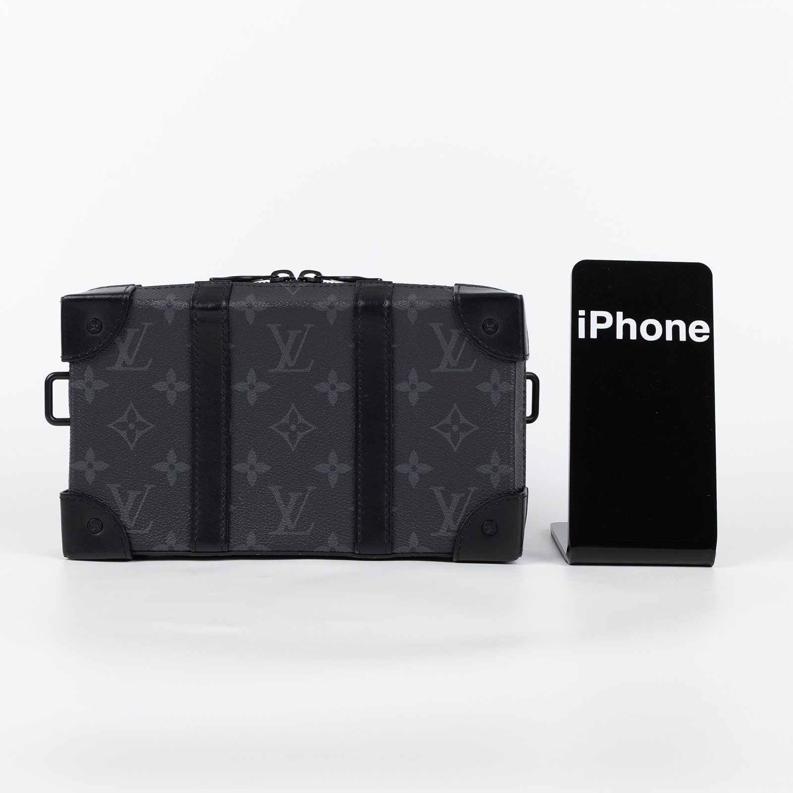 路易威登 LOUIS VUITTON Mini Soft Trunk 迷你 隨身包 黑色 M69838 晶片款  背帶