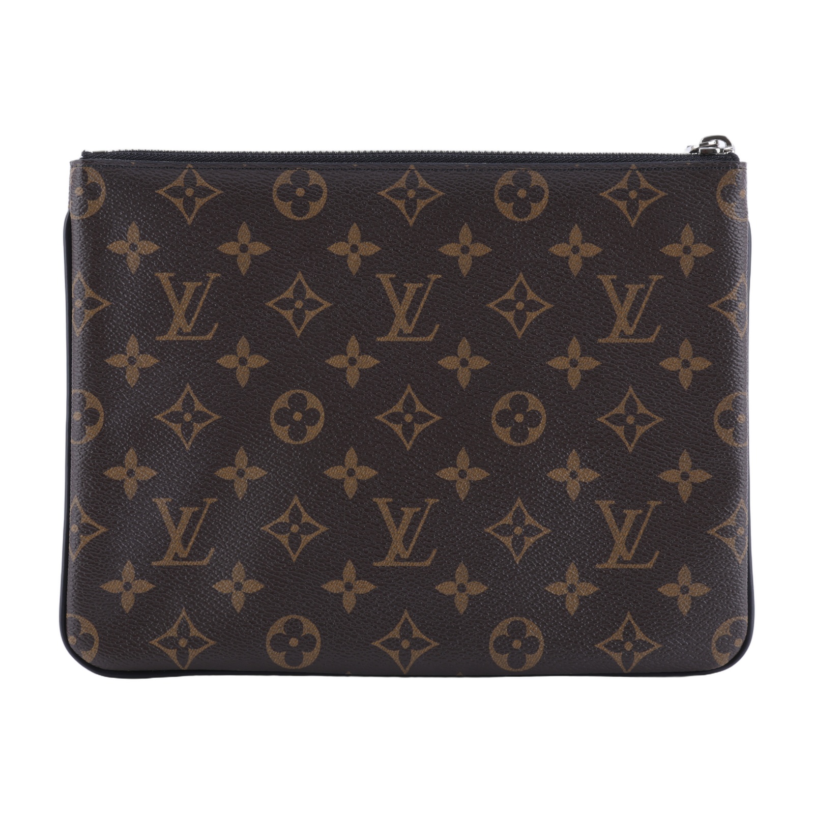 路易威登 LOUIS VUITTON Plate MM 手拿包 M62378 原花拼藍橘線條手拿包 防塵袋