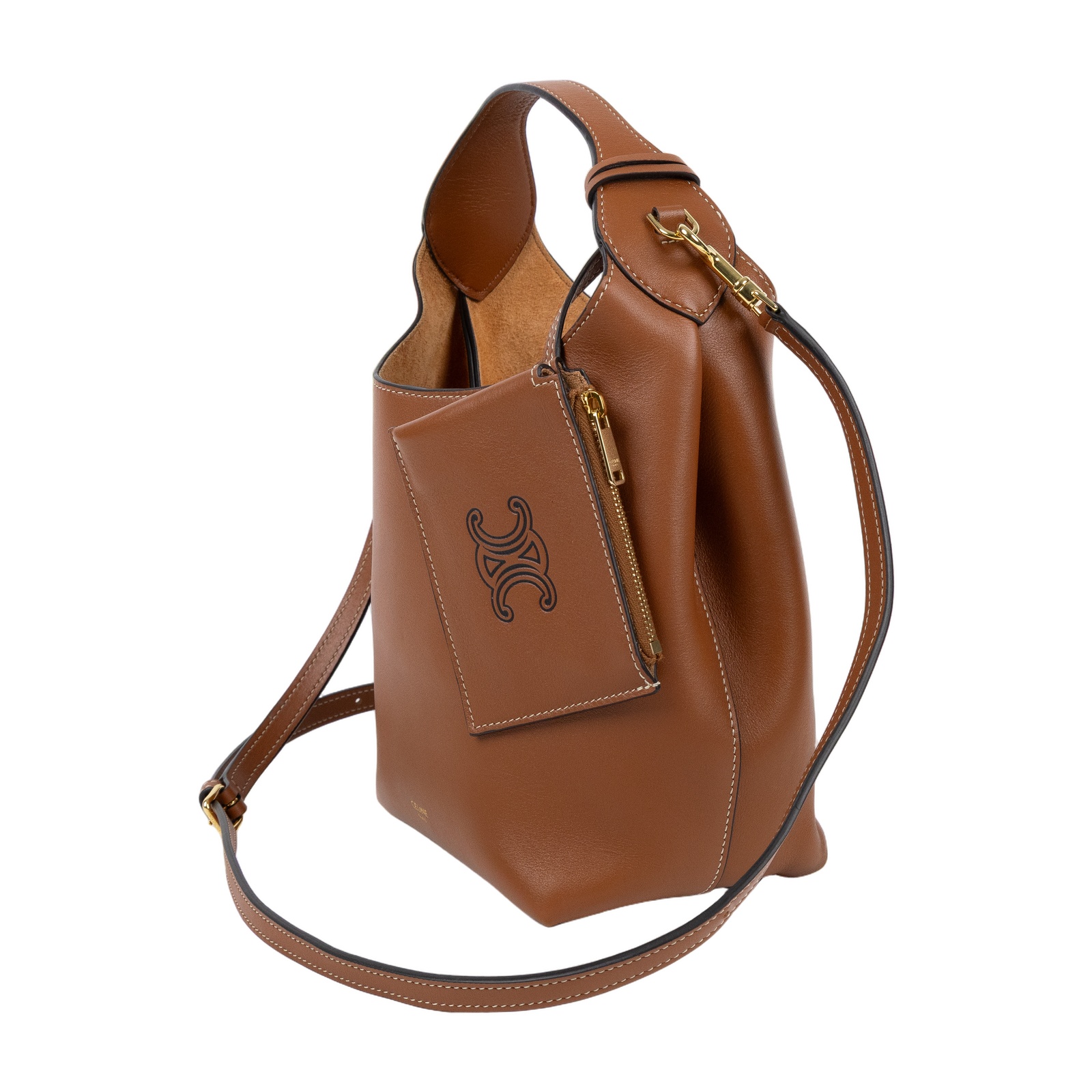 思琳 CELINE HOBO 小號 手袋 L10133Q71 焦糖HOBO SMALL 防塵袋/內袋/背帶