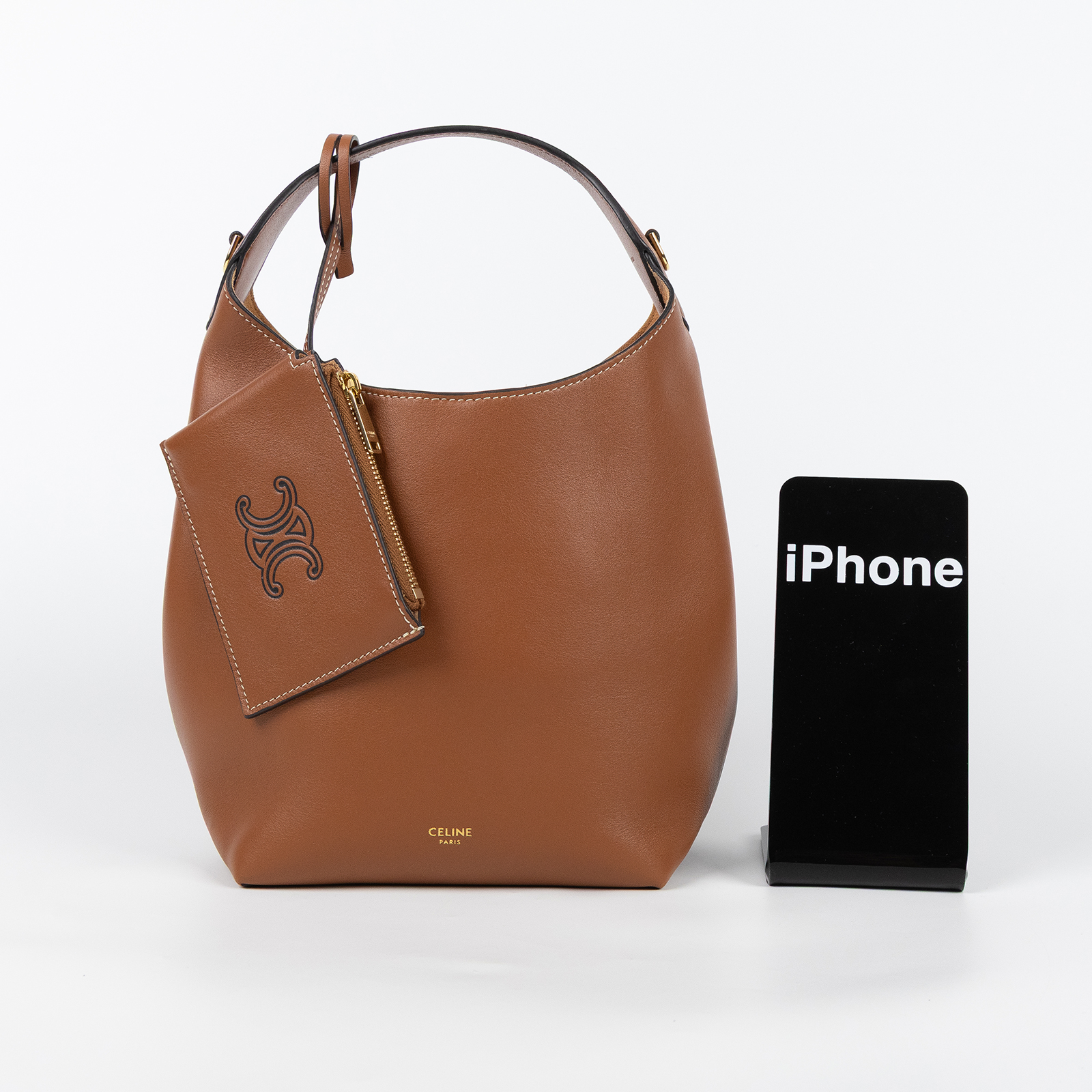 思琳 CELINE HOBO 小號 手袋 L10133Q71 焦糖HOBO SMALL 防塵袋/內袋/背帶