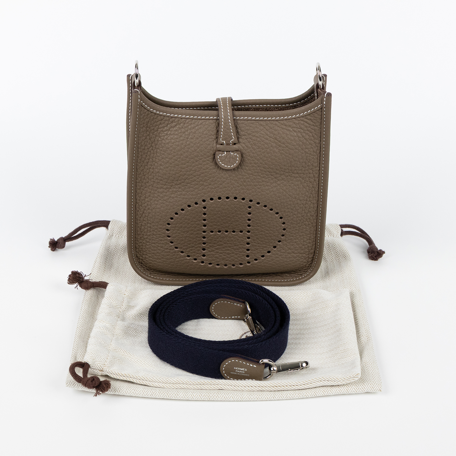 愛馬仕 Hermes Evelyne Bag Mini 伊芙琳包 Evelyne 16 EV16 K BS 001  防塵袋2/背帶