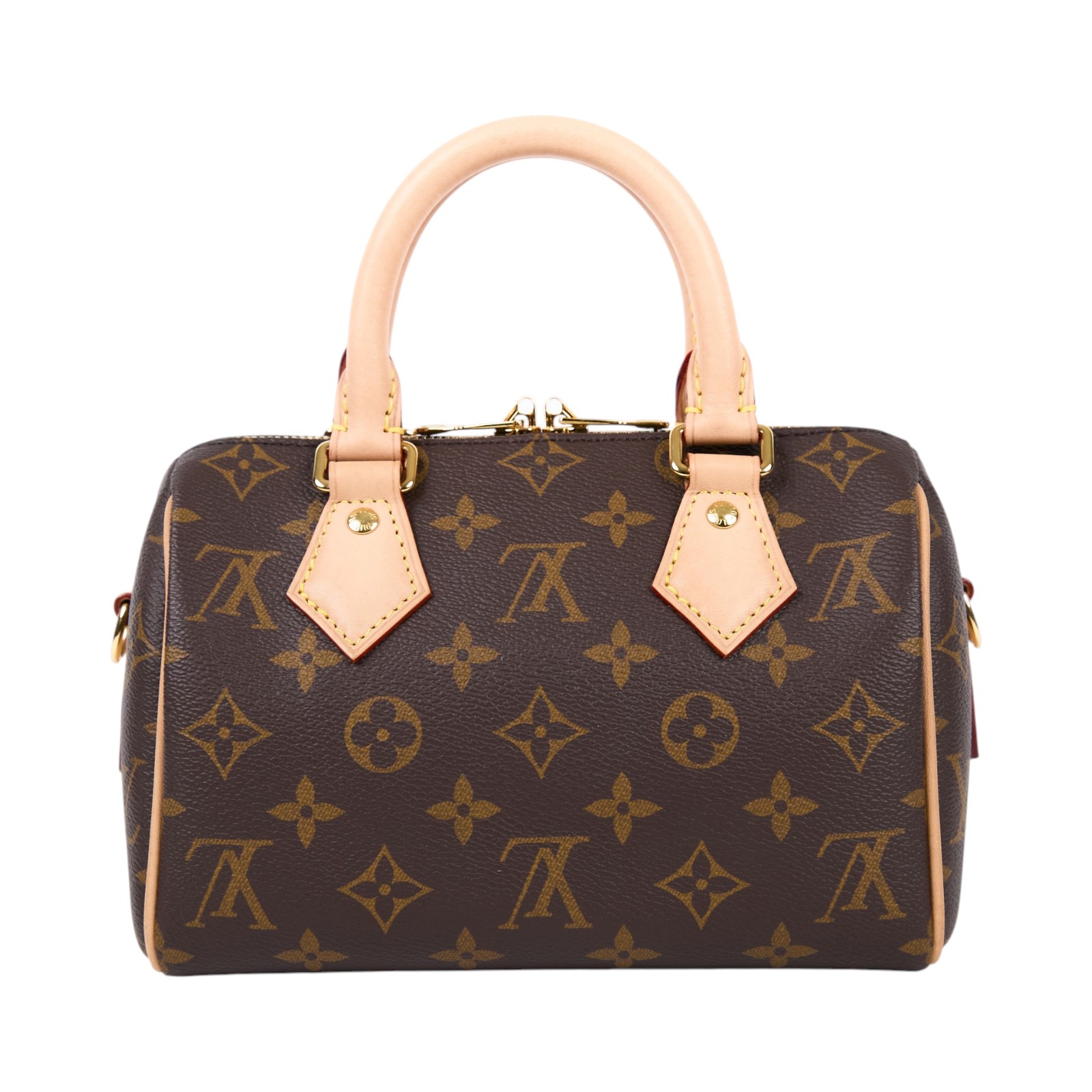 路易威登 LOUIS VUITTON Speedy Bandoulière 20 米色 帆布 手提 斜背 波士頓包 M46222 晶片款  原廠盒子/防塵袋/背帶/鎖組/購買證明