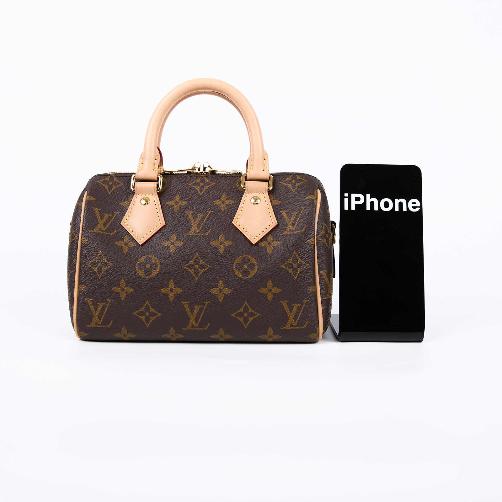路易威登 LOUIS VUITTON Speedy Bandoulière 20 米色 帆布 手提 斜背 波士頓包 M46222 晶片款  原廠盒子/防塵袋/背帶/鎖組/購買證明
