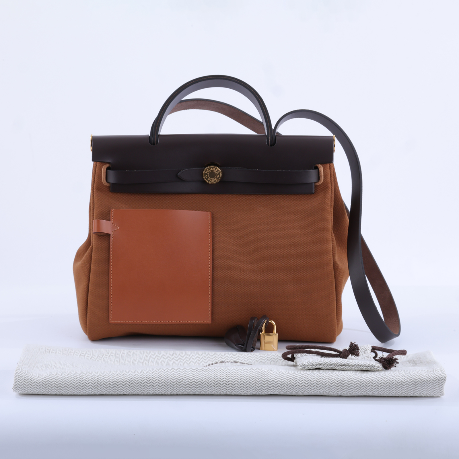 愛馬仕 Hermes Herbag Zip 31 HER31 K MN 010 KD  防塵袋/內袋/鎖組