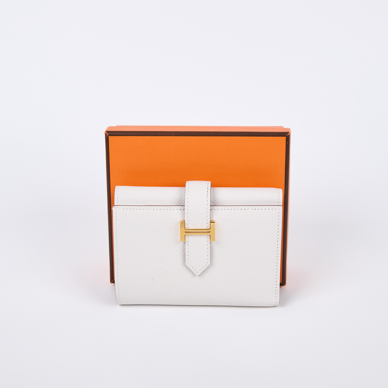 愛馬仕 Hermes Bearn 錢包 Epsom 小牛皮 奶油白 (Craie) 金色五金 H082875CC10 /B NN009 AX  原廠盒子