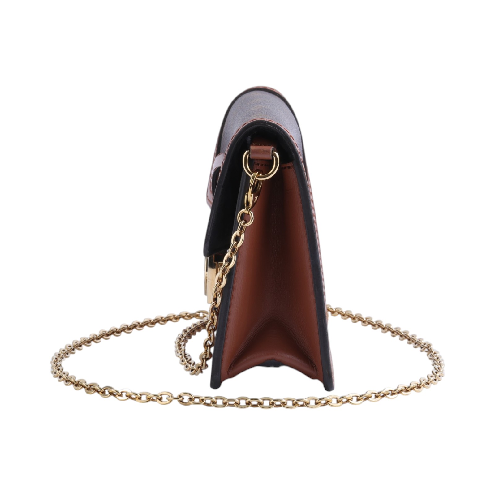 路易威登 LOUIS VUITTON Dauphine 鏈帶錢包 M68746 晶片款 原花DAUPHINE WOC 背帶