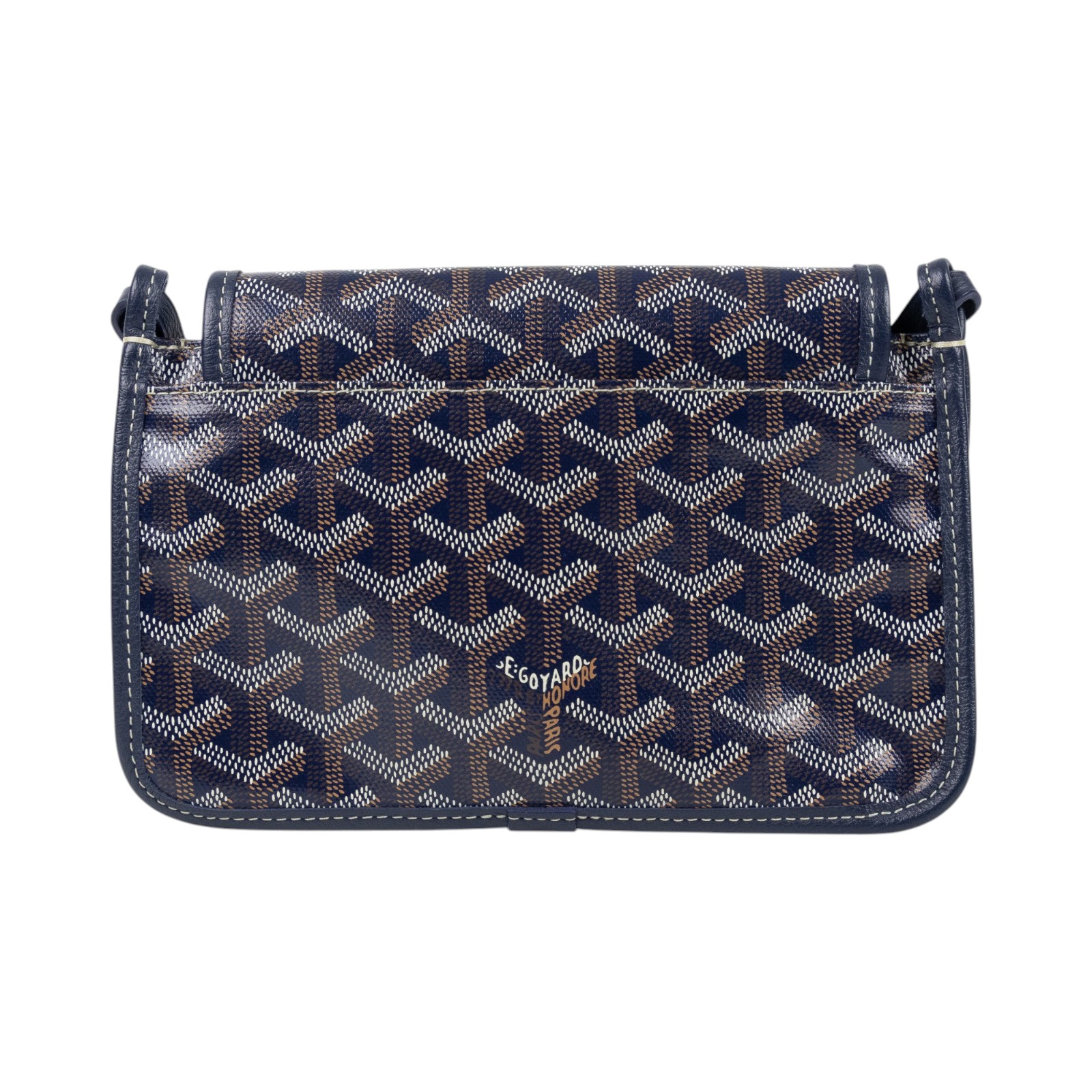 高雅德 GOYARD Plumet Pocket Wallet 肩背 隨身錢包 PLUMETPMLTY 深藍PLUMET 防塵袋