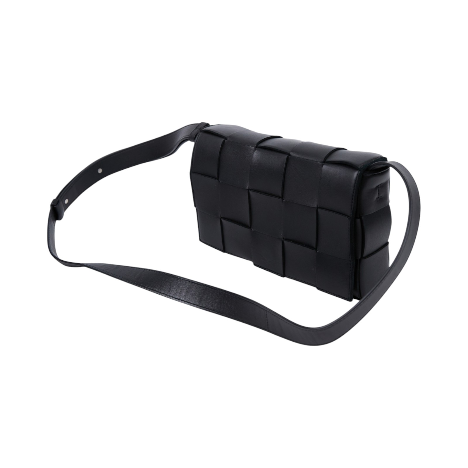 寶緹嘉 BOTTEGA VENETA Cassette 肩背包 斜背包 578004VMAY1 黑CASSETTE 3X5 防塵袋/原廠盒子