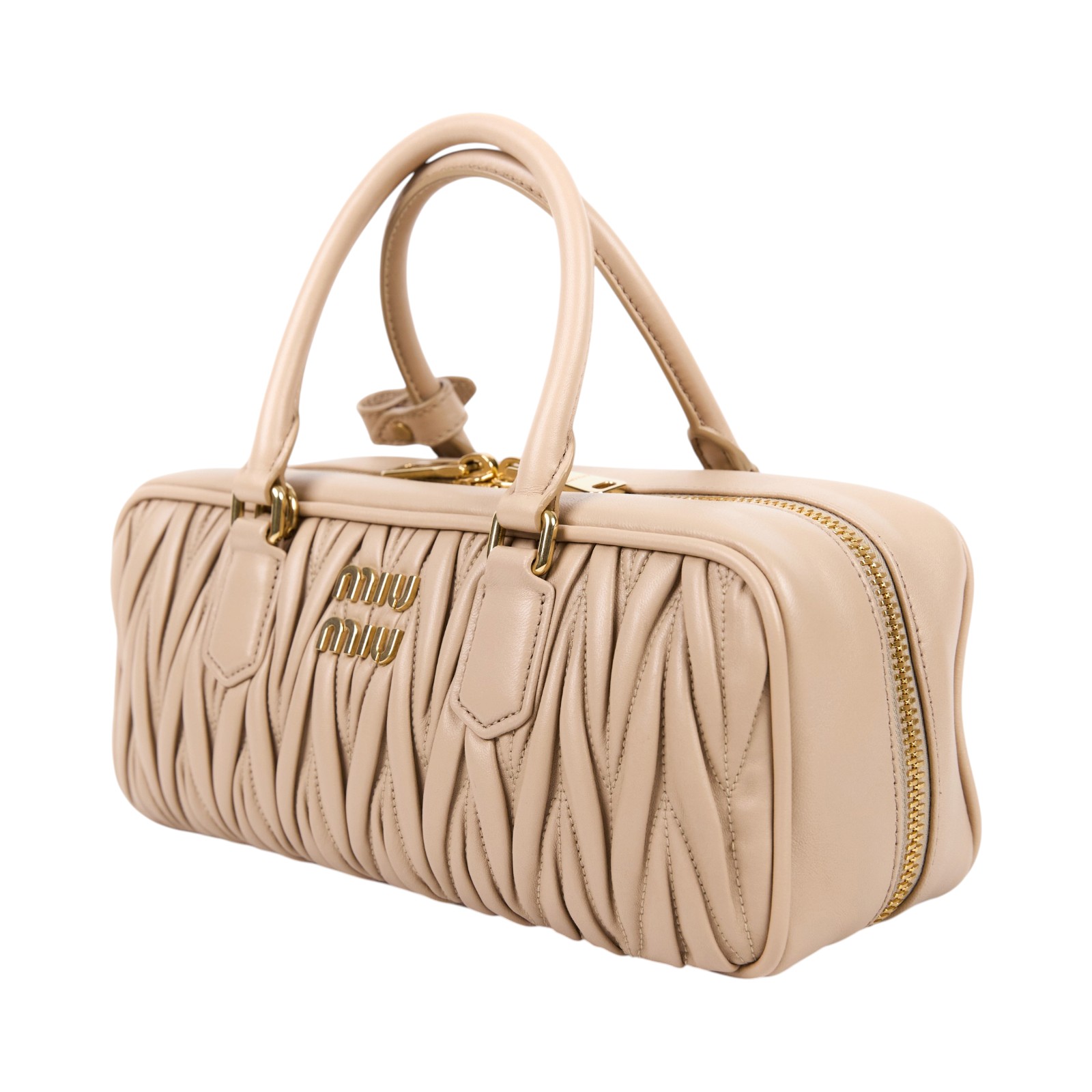 繆繆 MIU MIU Arcadie matelassé 納帕皮革手袋 Arcadie Matelassé Nappa Leather Bag 5BB142_AN88  背帶/吊牌/防塵袋