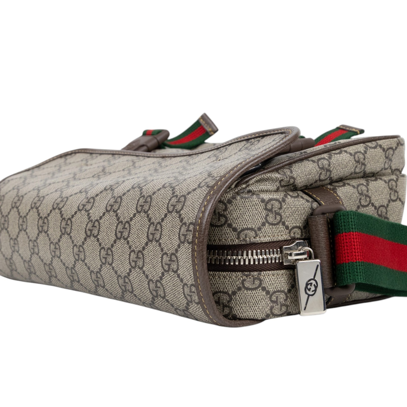 古馳 GUCCI 郵差包 肩背包 斜背包 760123 FACJN 咖GG郵差斜背包 原廠盒子/防塵袋/購買證明正本