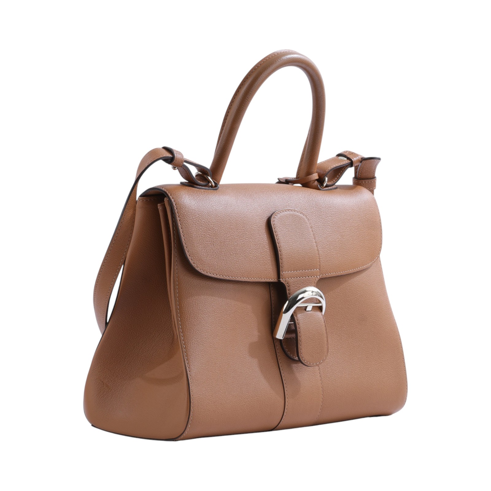 德爾沃 DELVAUX  Brillant MM 手提包 AA0405AAU024MDP 棕BRILLANT MM 防塵袋/背帶