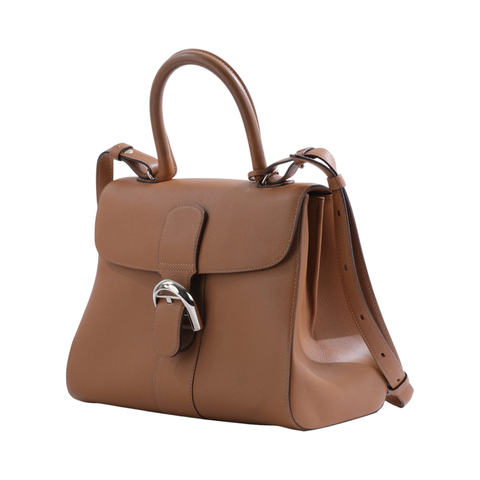 德爾沃 DELVAUX  Brillant MM 手提包 AA0405AAU024MDP 棕BRILLANT MM 防塵袋/背帶