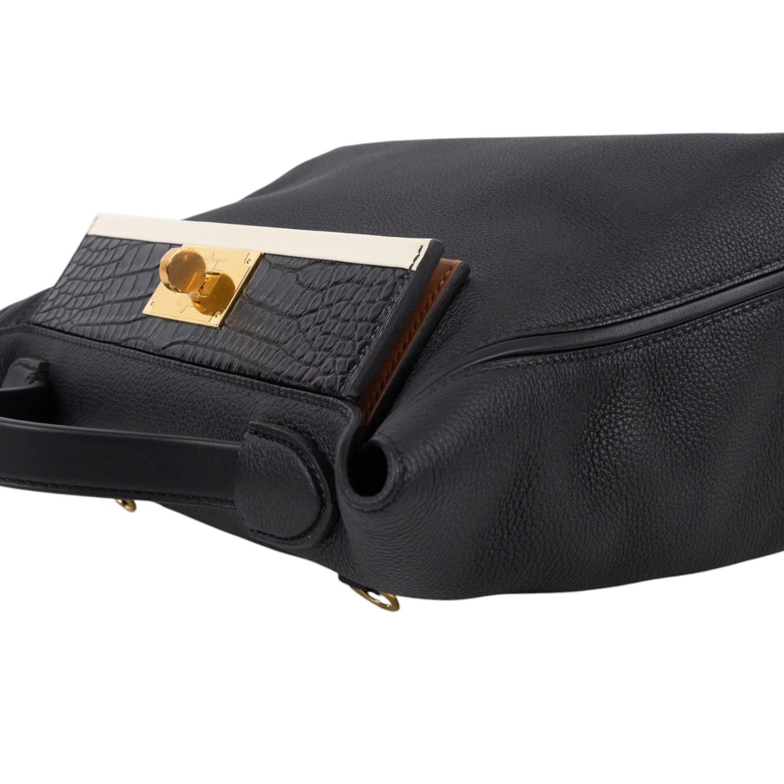 愛馬仕 Hermes 24/24 29 手提包 金色五金 黑色 奶油白色 H080160CCAE /ZAS508 NB  原廠盒子/防塵袋/背帶/瀕臨絕種野生動植物國際貿易公約影本
