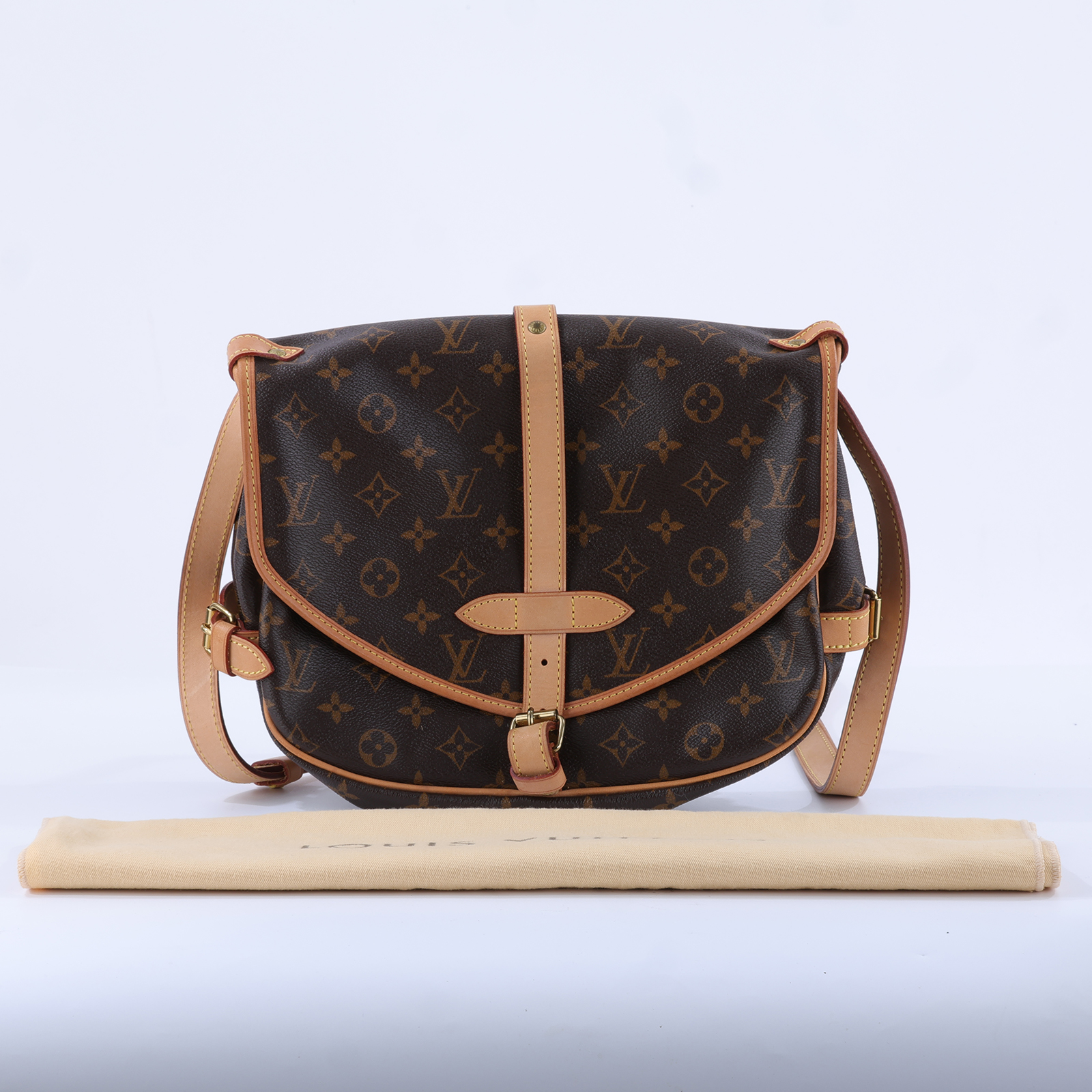 路易威登 LOUIS VUITTON Saumur 30 馬鞍包 M42256 原花 SAUMUR 30 馬鞍包 防塵袋