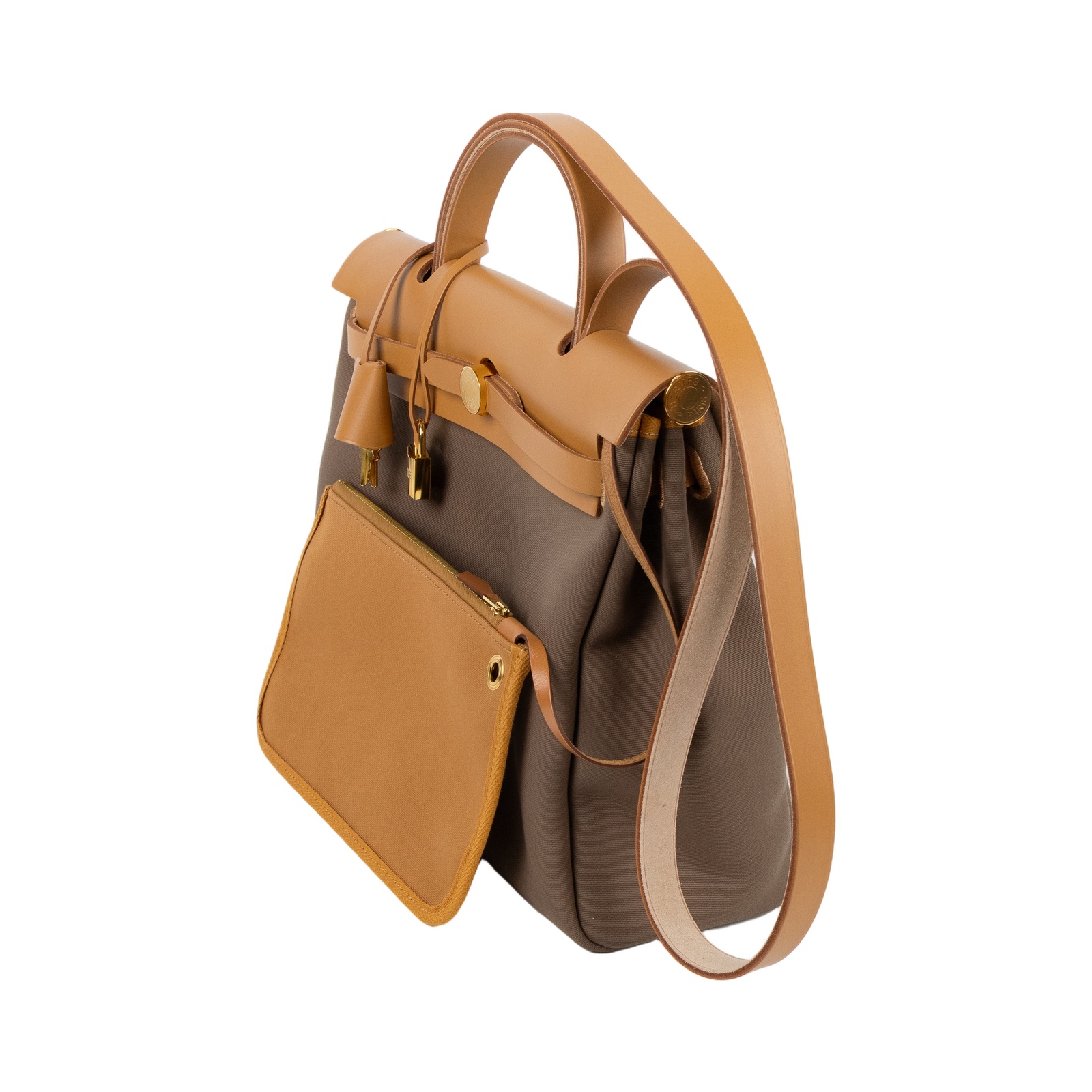 愛馬仕 Hermes Herbag Zip 31 金色五金 自然沙色 大象灰 H082268CCAV /U TS 005 AU  原廠盒子/防塵袋/內袋/鎖組/購買證明正本
