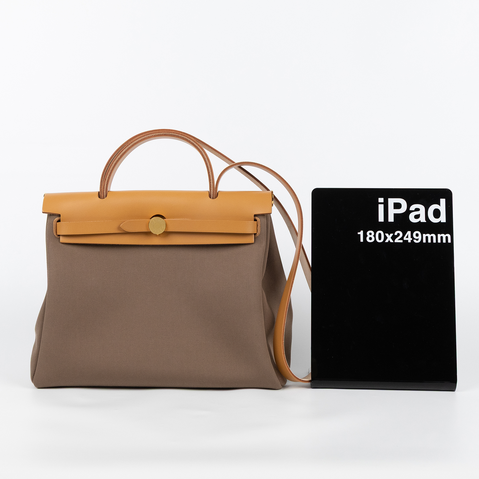 愛馬仕 Hermes Herbag Zip 31 金色五金 自然沙色 大象灰 H082268CCAV /U TS 005 AU  原廠盒子/防塵袋/內袋/鎖組/購買證明正本