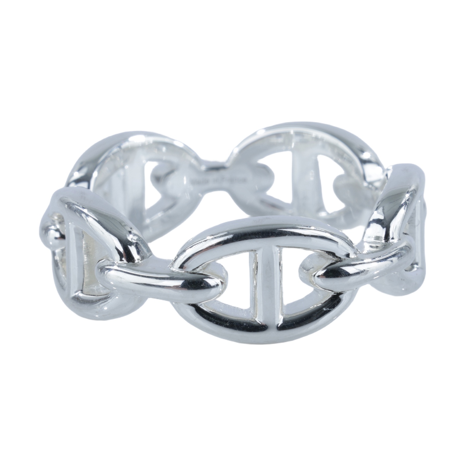 愛馬仕 Hermes Chaine dancre Enchainee 豬鼻子 戒指 H109507Bv00057 /25G461916/#57  原廠盒子/購買證明影本