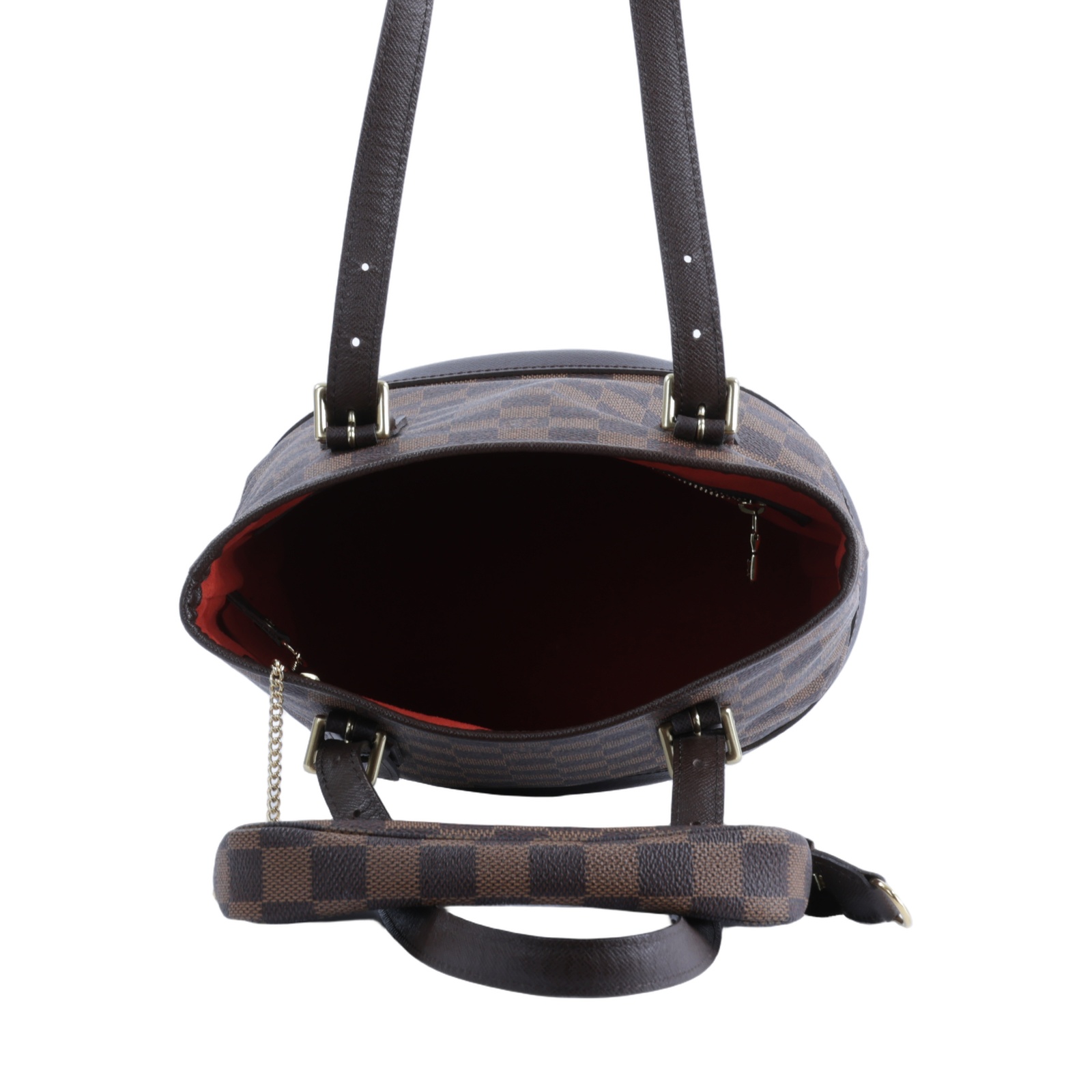 路易威登 LOUIS VUITTON Marais Bucket 水桶包 肩背包 手提包 N42240 棕棋盤MARAIS PM 內袋