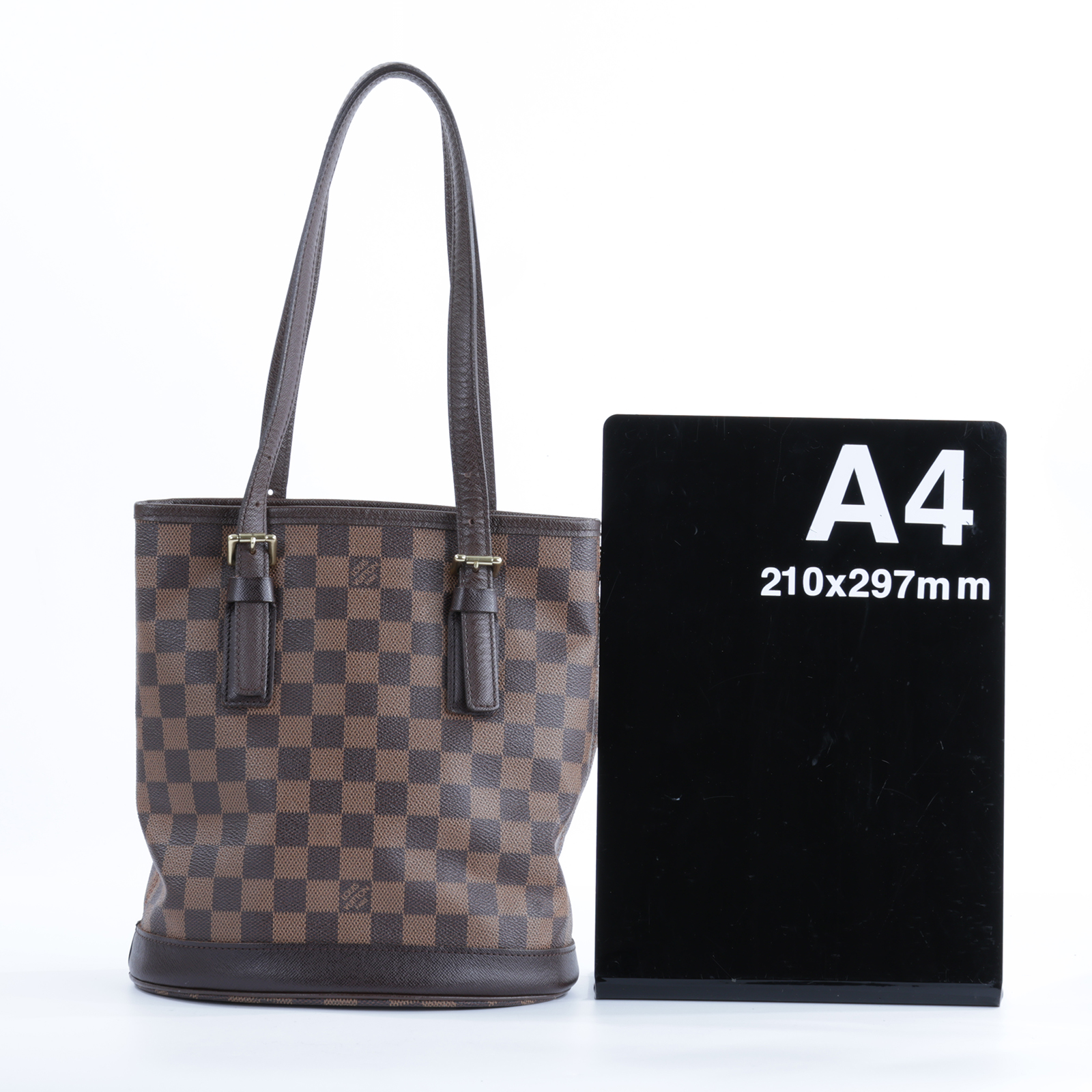 路易威登 LOUIS VUITTON Marais Bucket 水桶包 肩背包 手提包 N42240 棕棋盤MARAIS PM 內袋