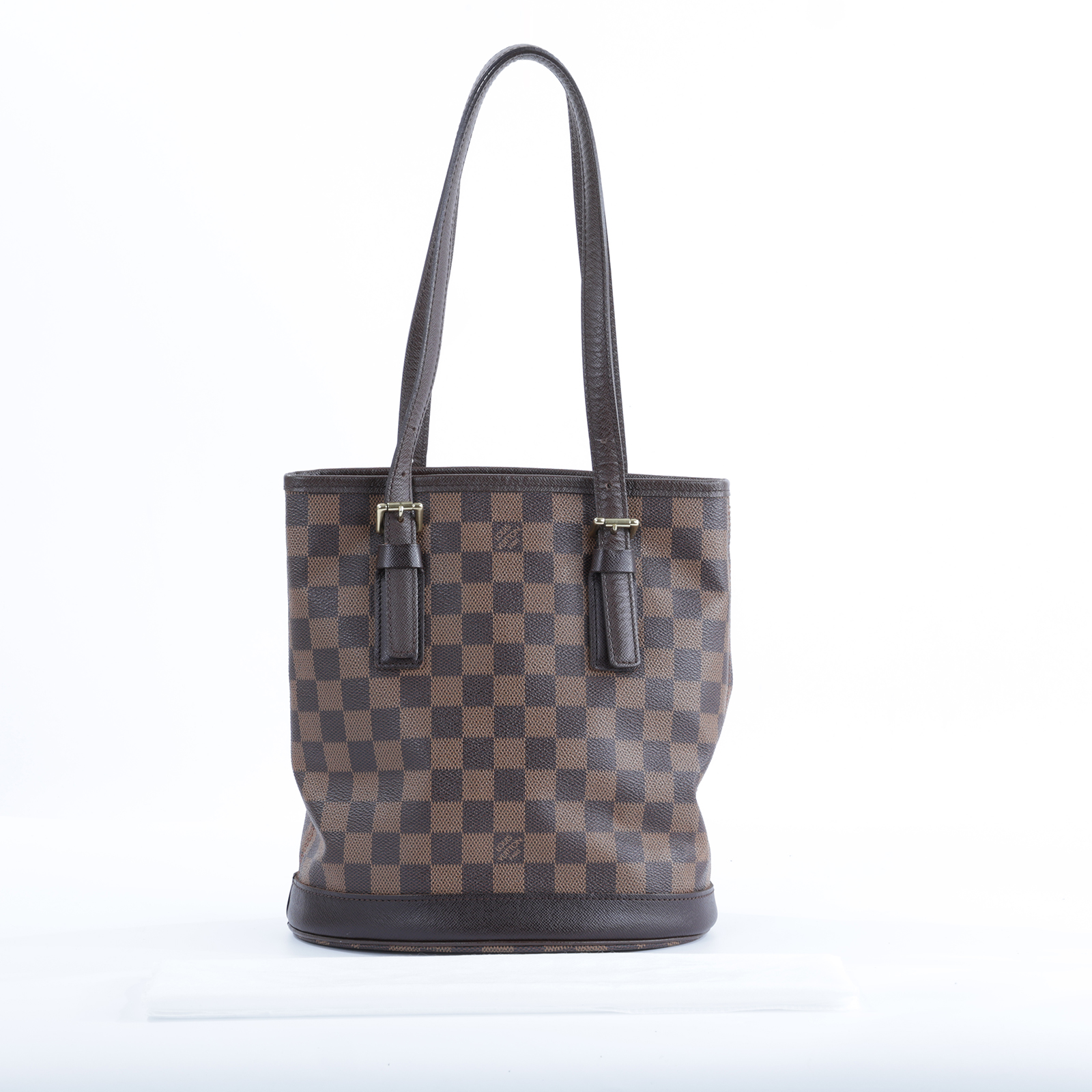 路易威登 LOUIS VUITTON Marais Bucket 水桶包 肩背包 手提包 N42240 棕棋盤MARAIS PM 內袋