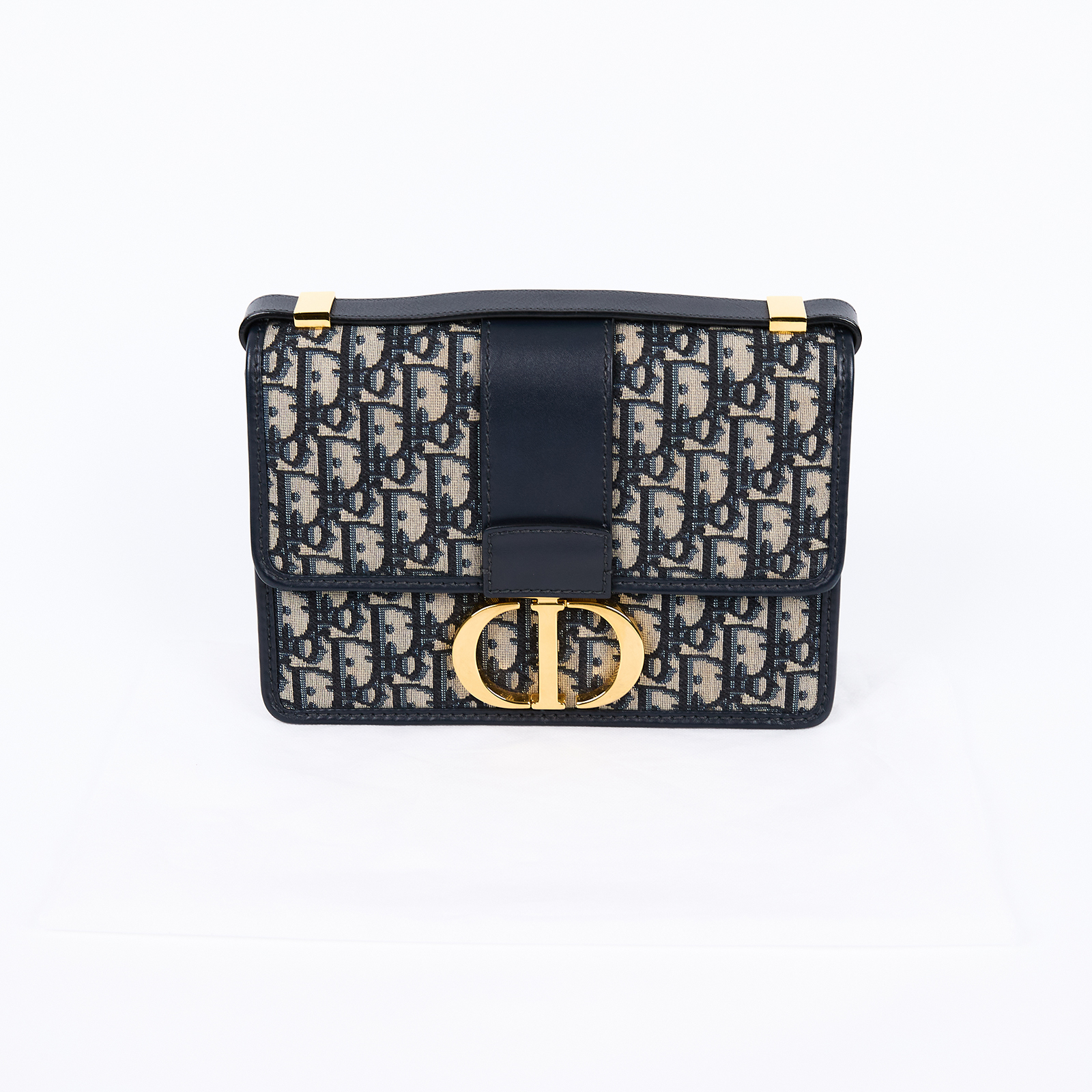 迪奧 CHRISTIAN DIOR 30 Montaigne 蒙田包 肩背包 斜背包 M9203UTZQ 藍色緹花MONTAIGNE 30 無附屬品